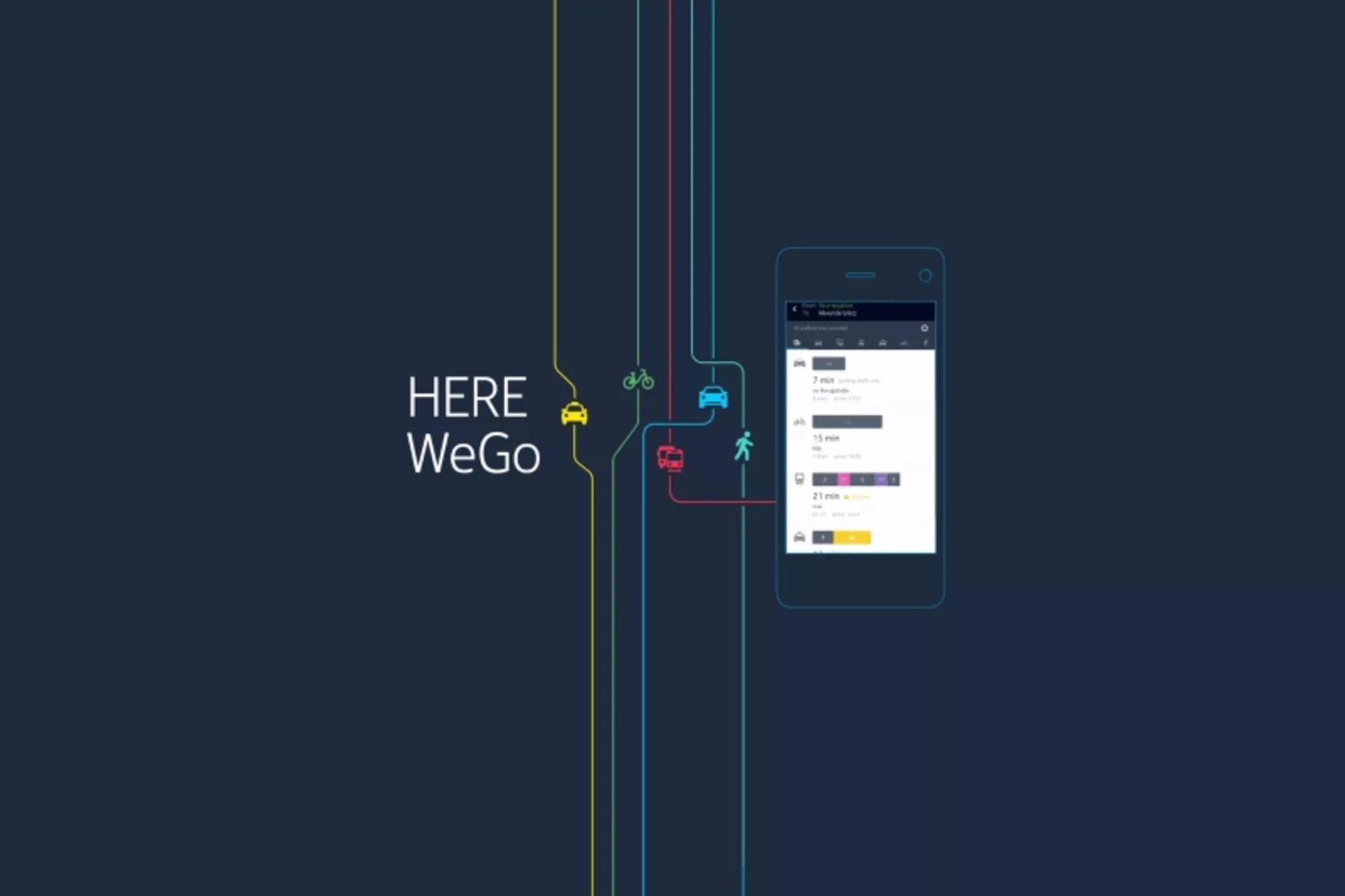 اپلیکیشن مسیریاب آفلاین HERE WeGo 