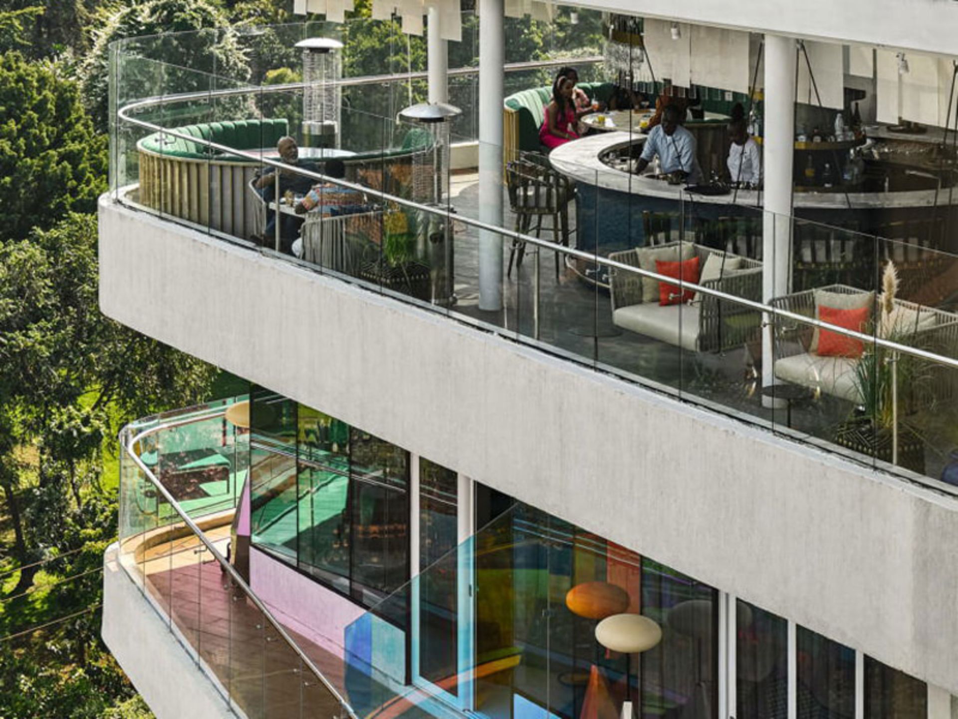 فضای خارجی طبقات هتل نایروبی