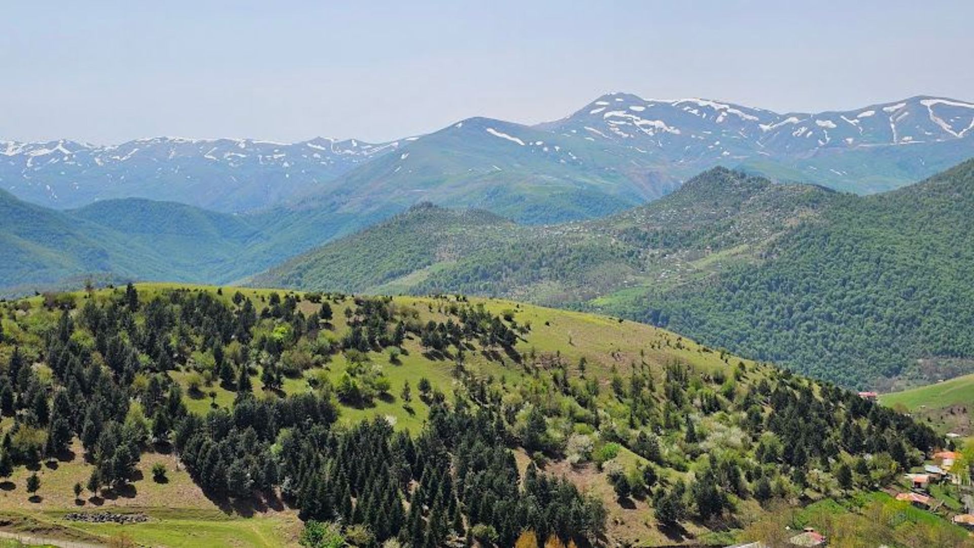 کوه و دشت جاده اسالم به خلخال
