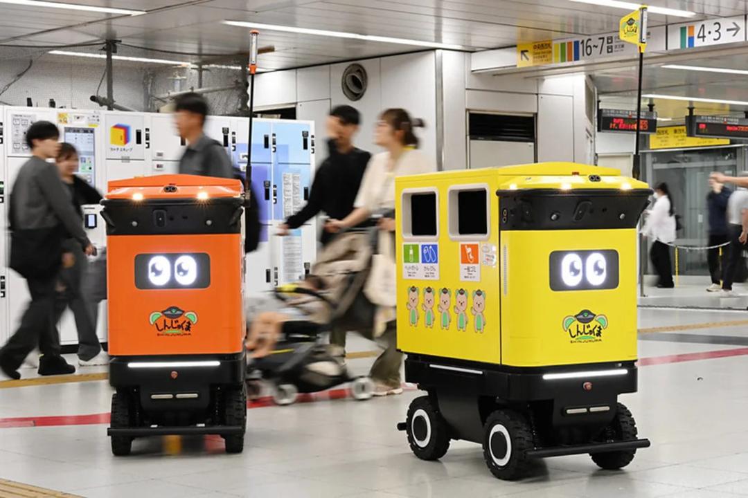 ربات‌های هوشمند جمع‌آوری زباله (Waste Collection Robots) در ایستگاه متروی ژاپن