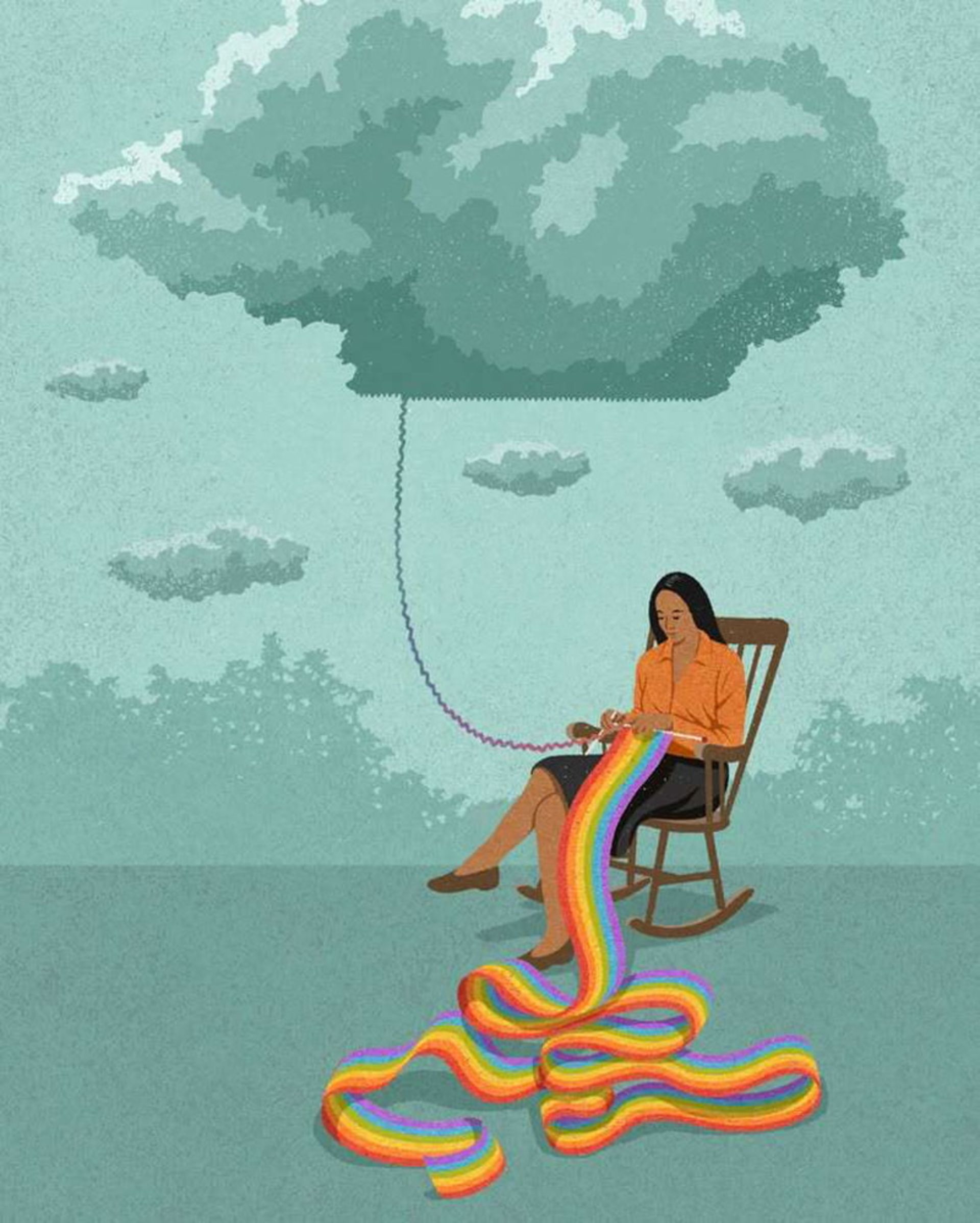 بافتن رنگین‌ کمان از ابرهای خاکستری