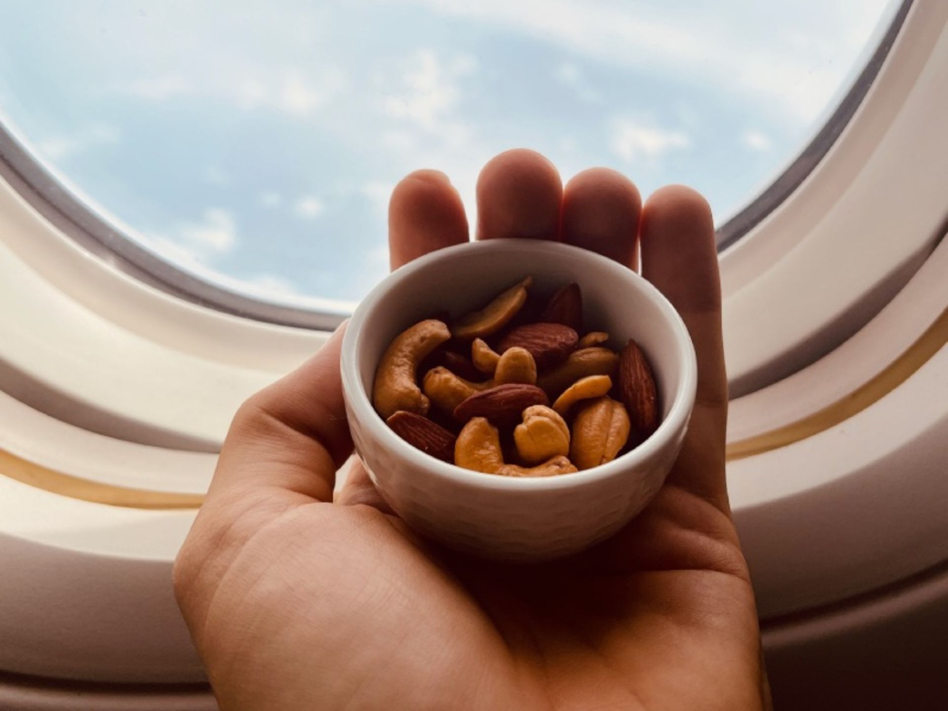 آجیل در هواپیما