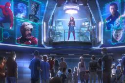 تصاویر هولوگرافیک قهرمانان مارول (Marvel) در یک مرکز کنترل پیشرفته