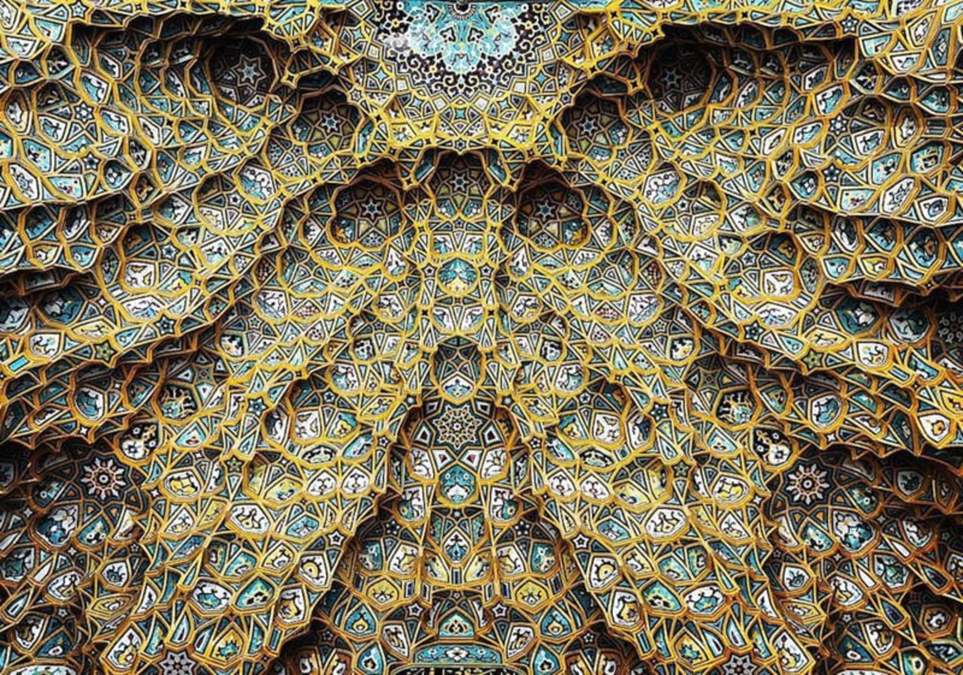 کاشیکاری حجره مسجد حضرت معصومه در قم