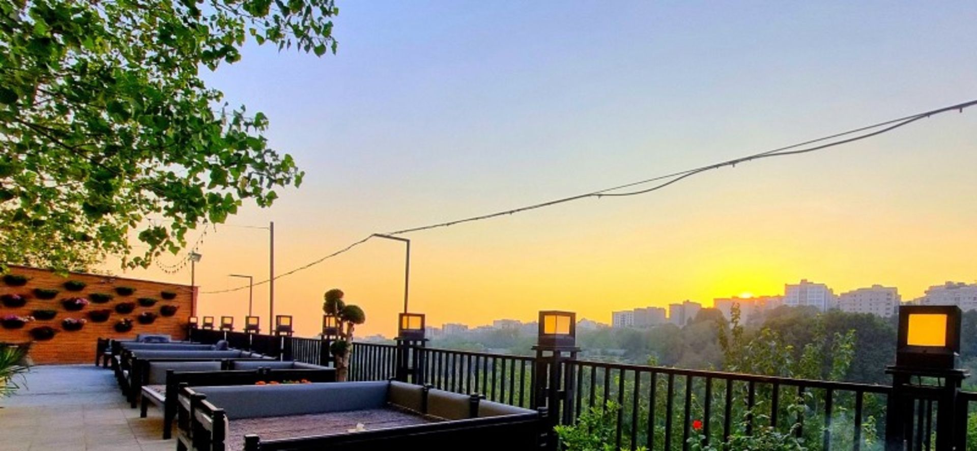 روف گاردن باغ رستوران دلوین فرحزاد