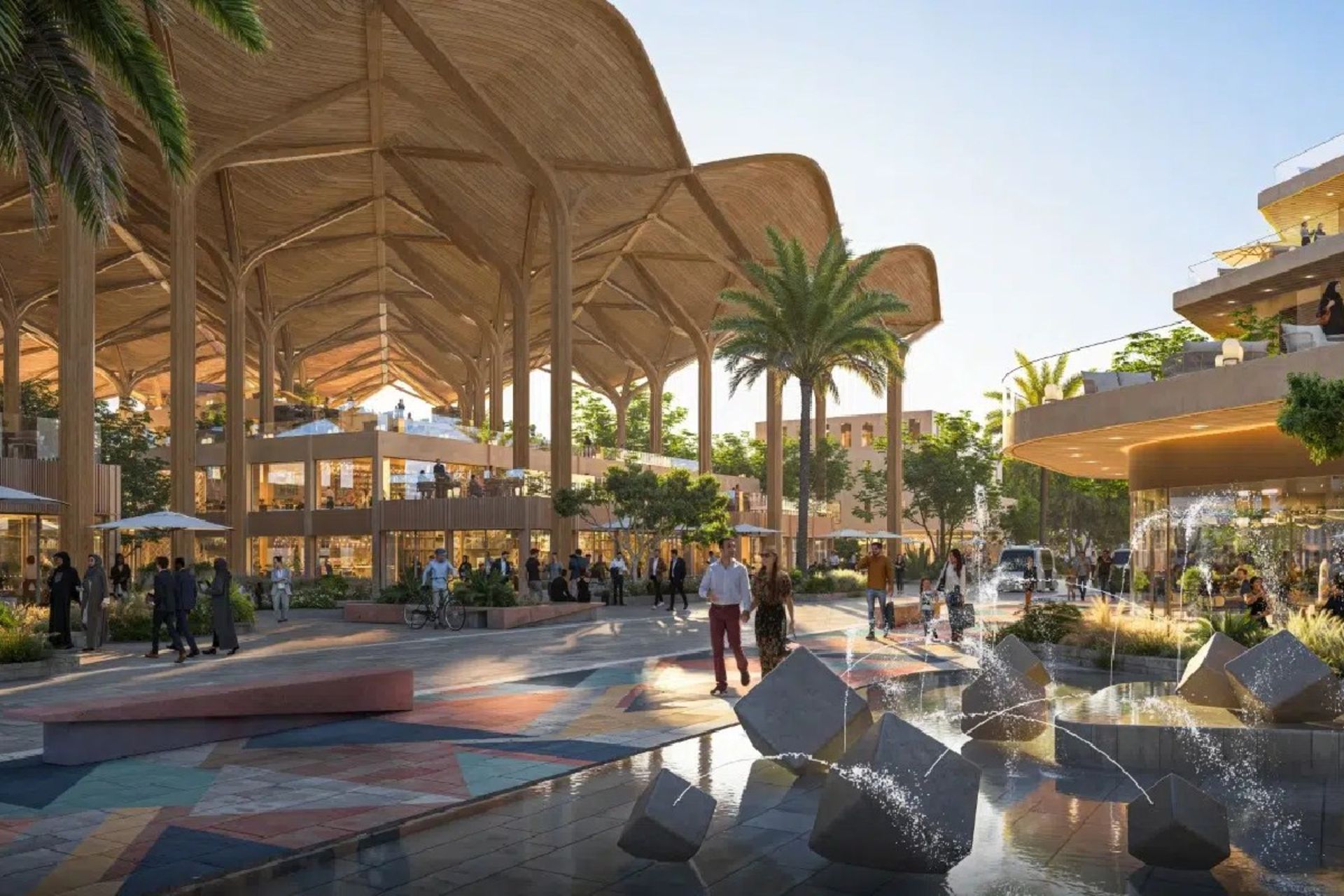 شبیه سازی گردشگران در جنگل پایدار بغداد