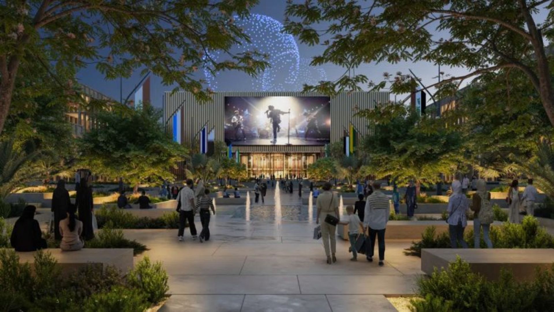 شبیه سازی امکانات رفاهی جنگل پایدار بغداد