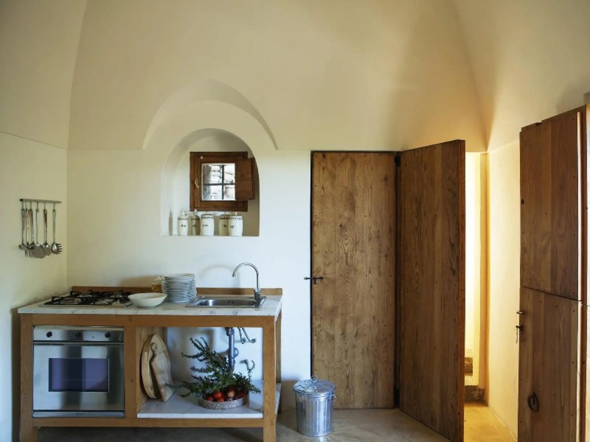 آشپزخانه واحد اقامتی اقامتگاه تنوتا بورجا ایتالیا