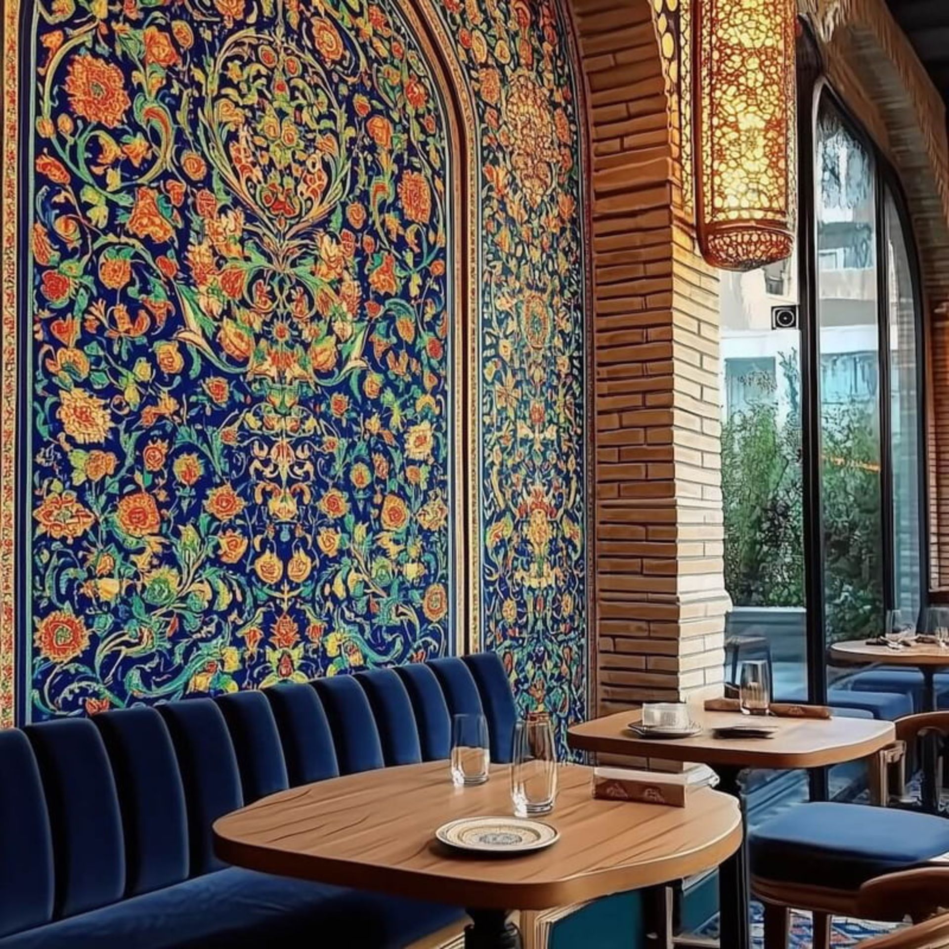 فضای داخلی رستوران نور