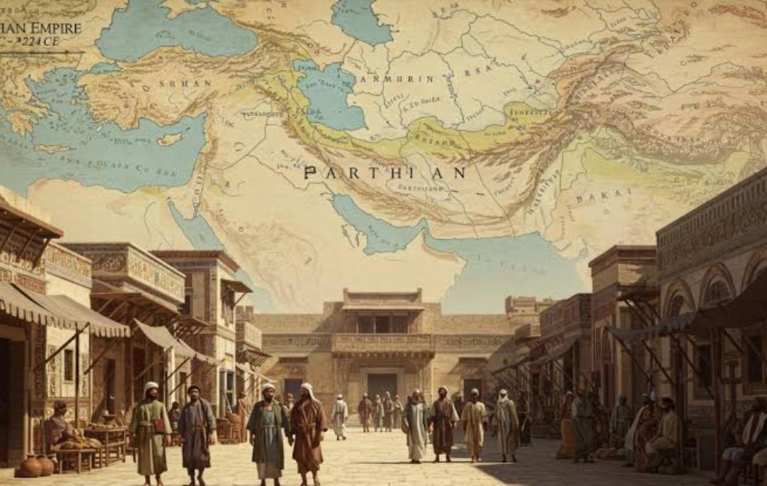 نقشه ایران در دوره اشکانیان