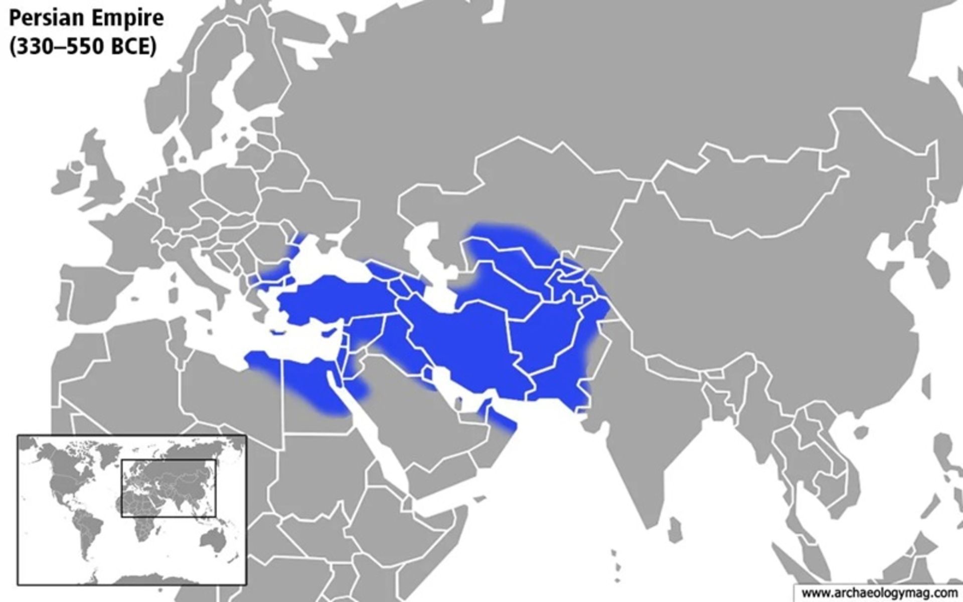 نقشه نخستین امپراتوری ایران