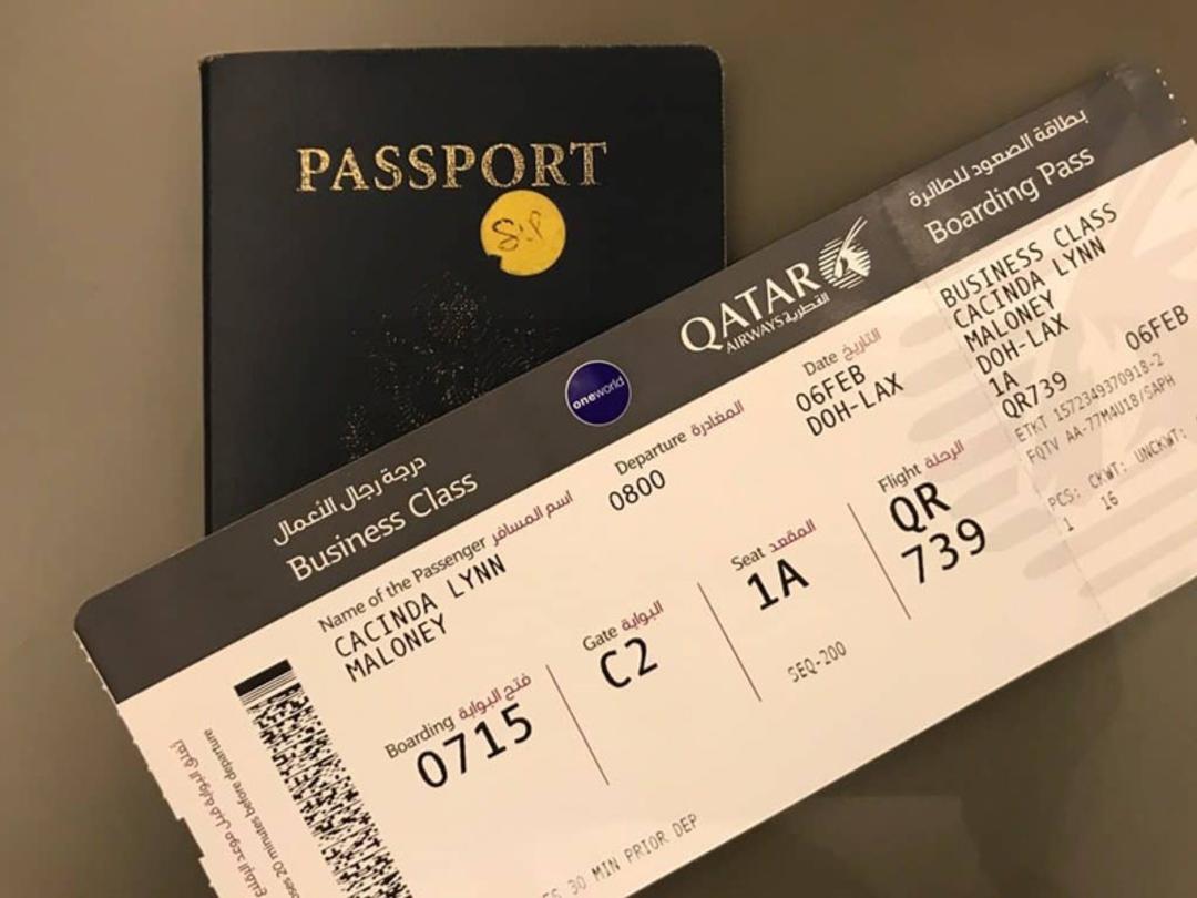 بلیط هواپیمایی قطر با پاسپورت