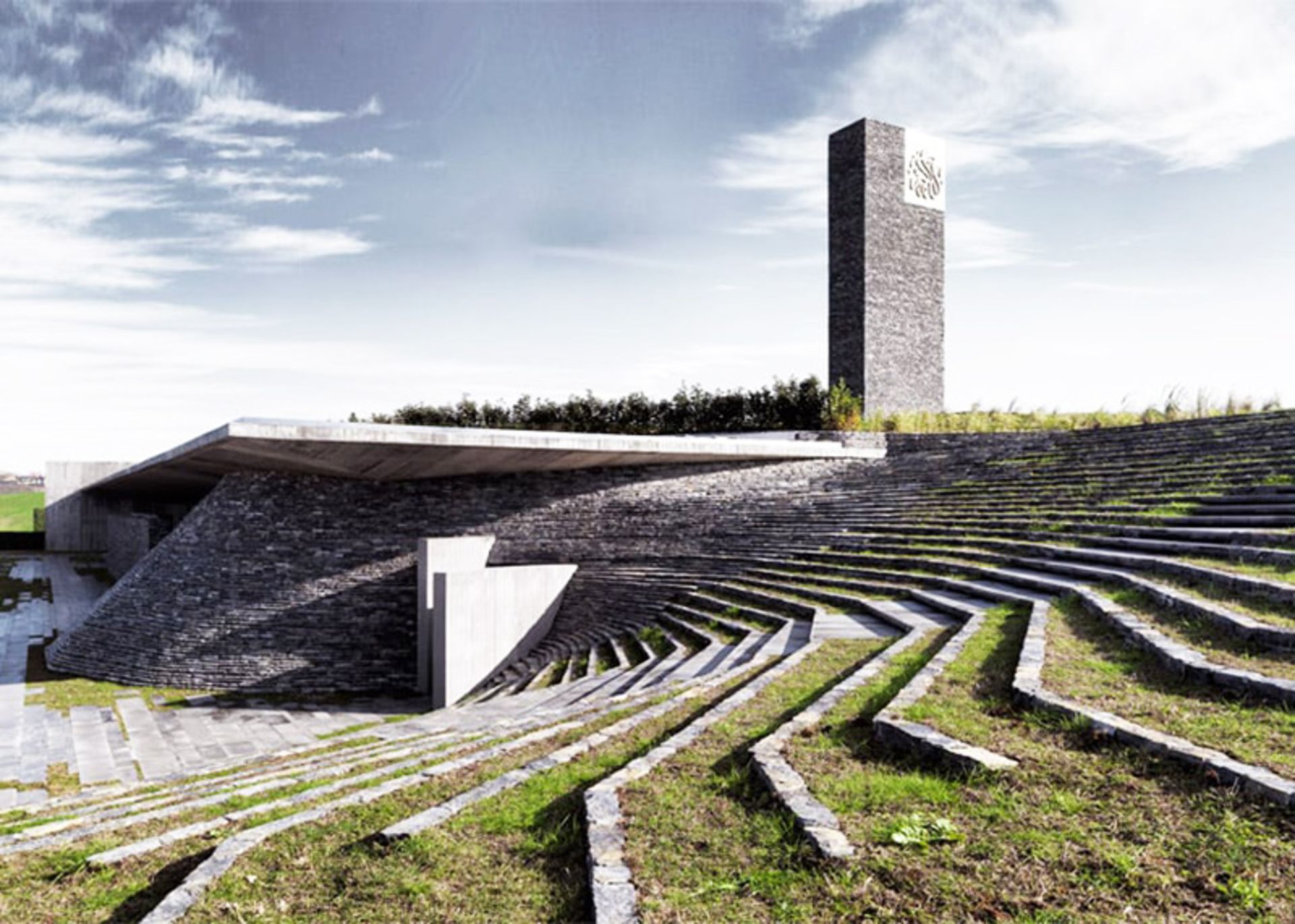 سازه مدرن و غار مانند مسجد سانجاکلار در ترکیه