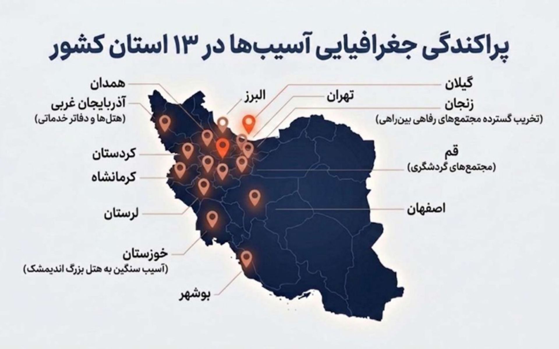 خسارت جنگ به گردشگری ایران