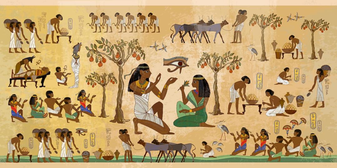 کارهای مختلف آدم‌ها در مصر باستان