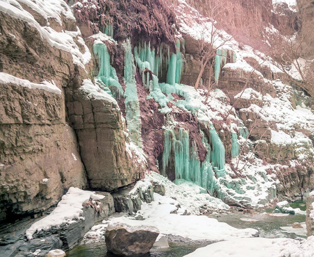 آبشار هفت چشمه در زمستان