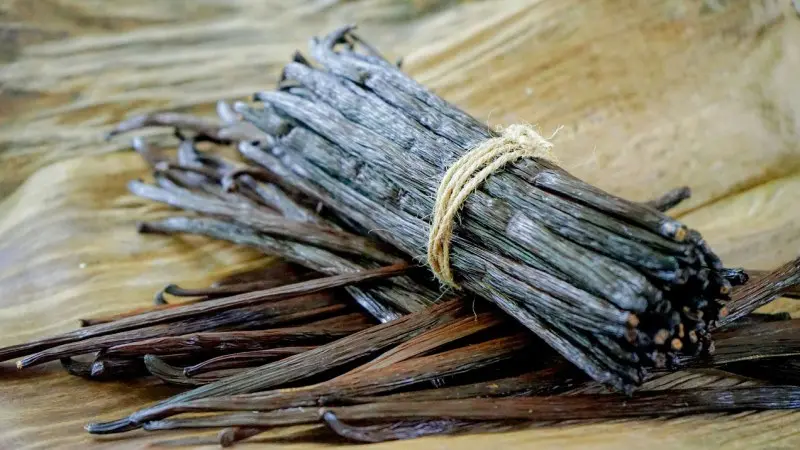 یک دسته گیاه وانیل