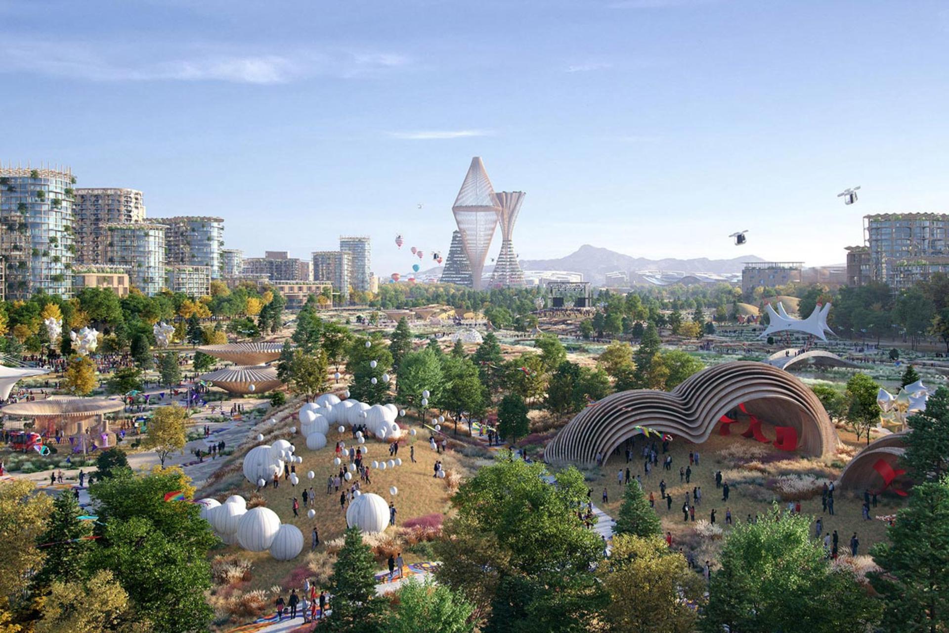 طرح نمای کلی شهر تلوسا