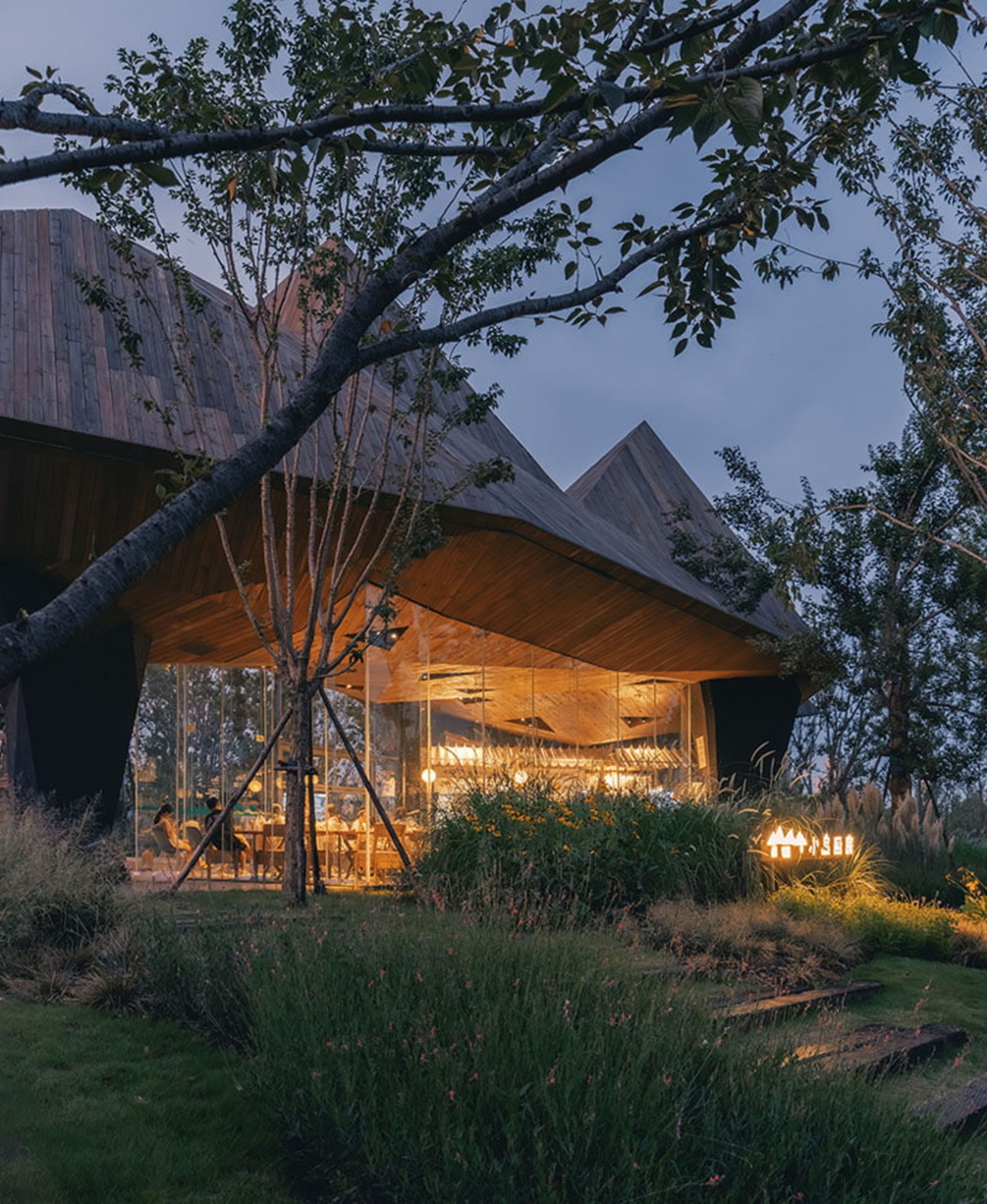 رستوران چینی در شب