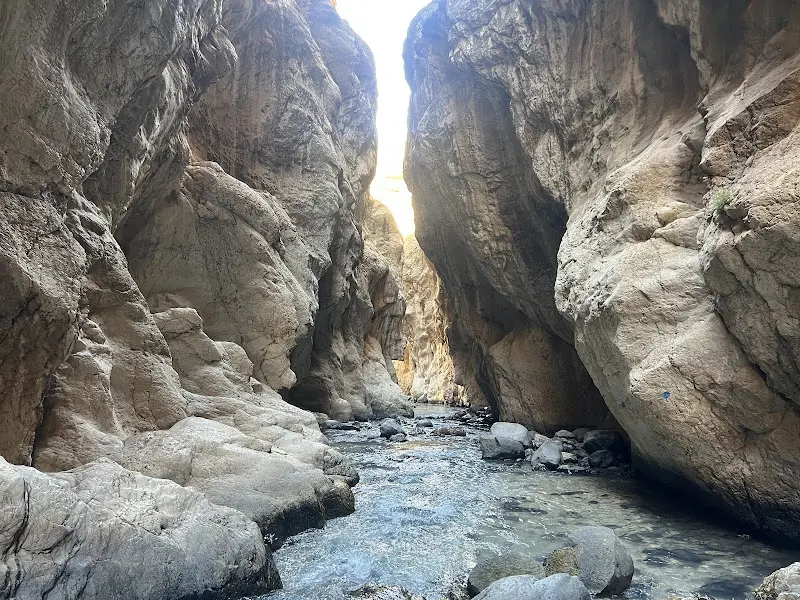 رودخانه دره زمان میان صخره های بلند