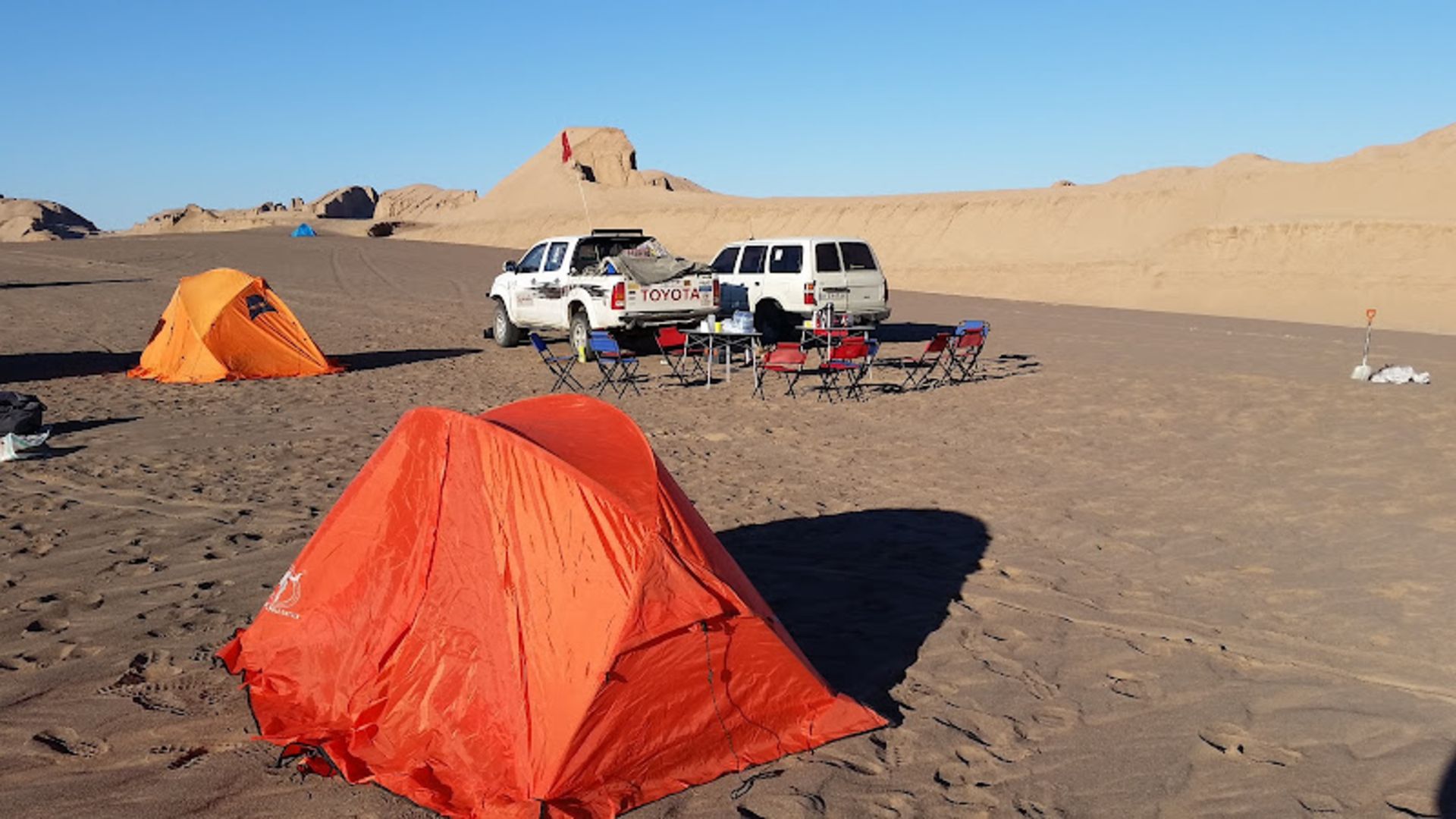 کمپینگ در کویر شهداد