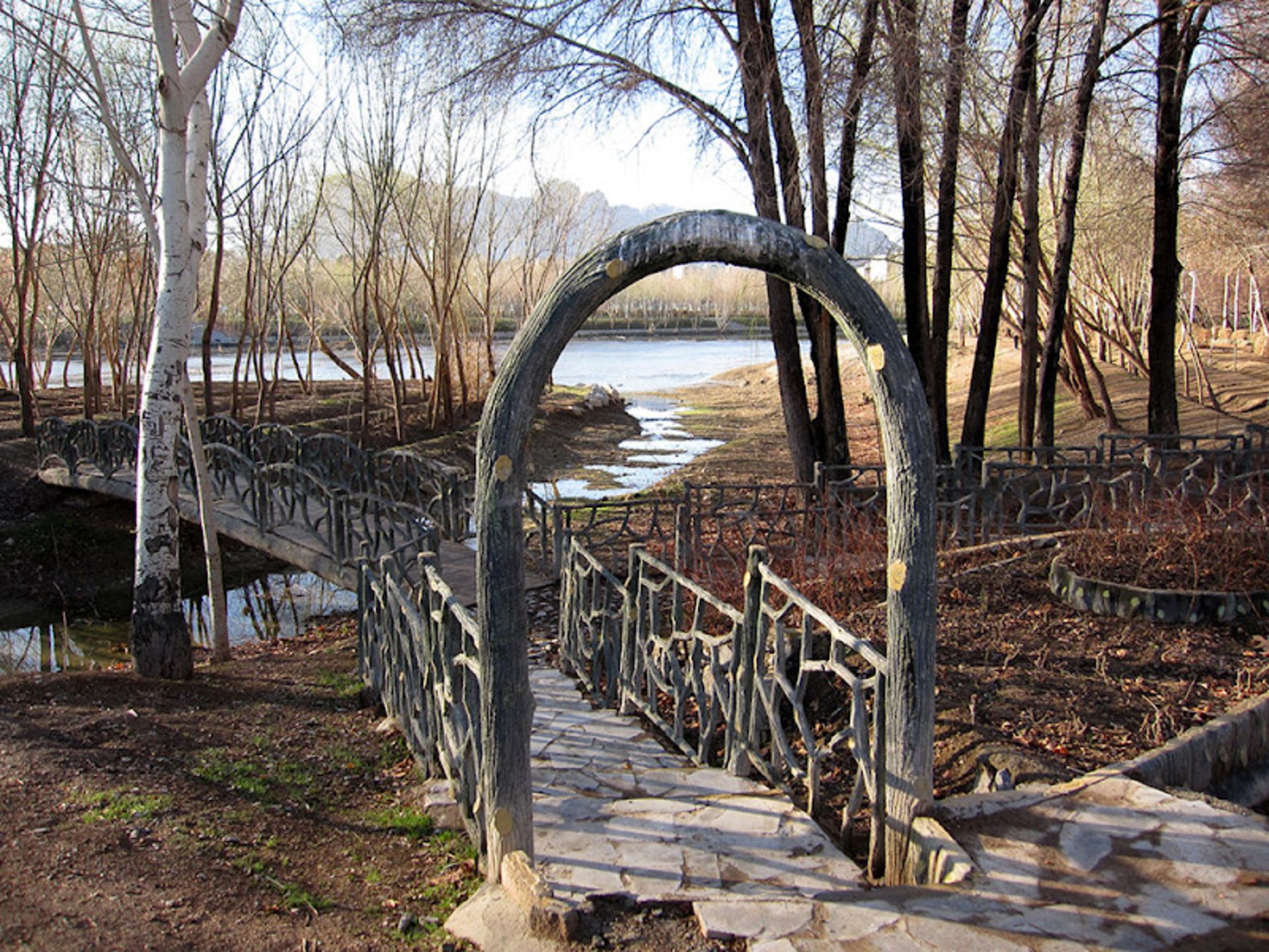 تصویر پاییزی پارک جنگل ناژوان