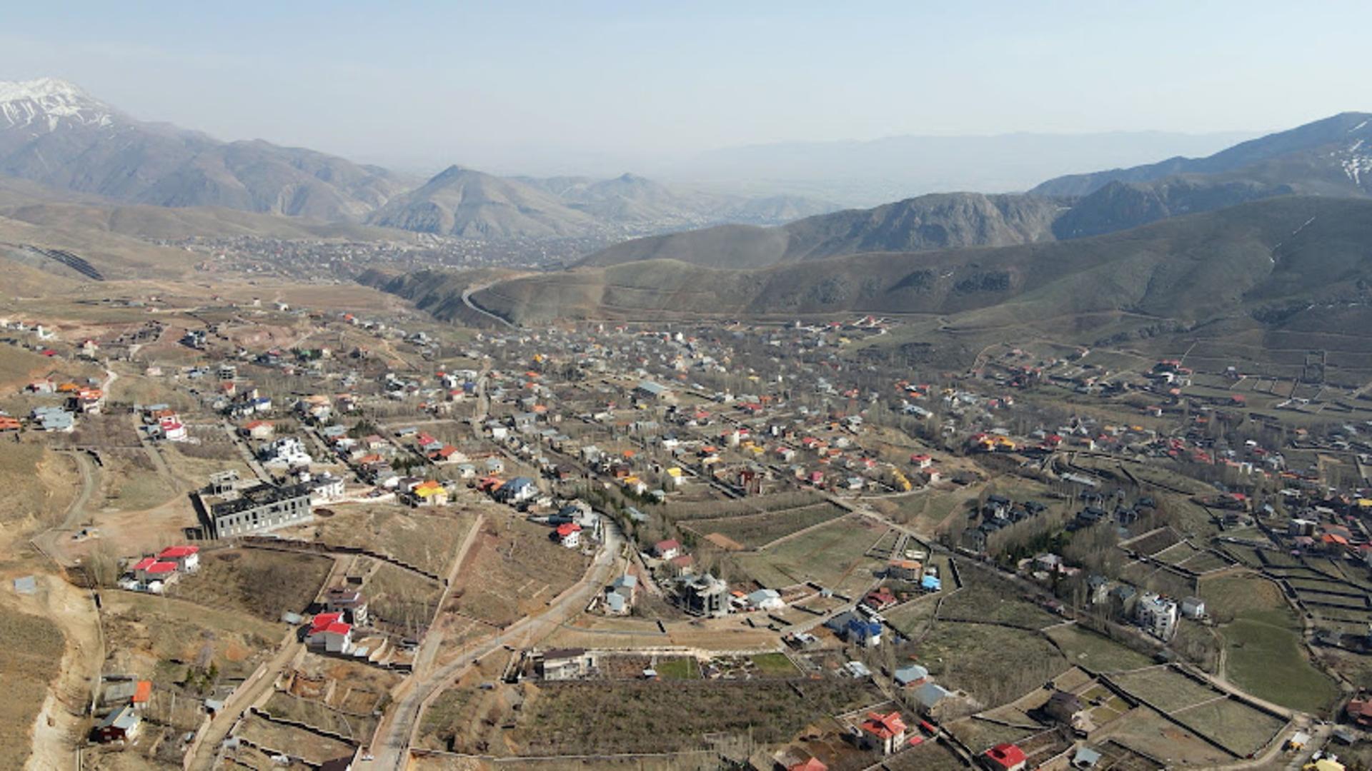 تصویر هوایی از منازل مسکونی روستای مشا دماوند