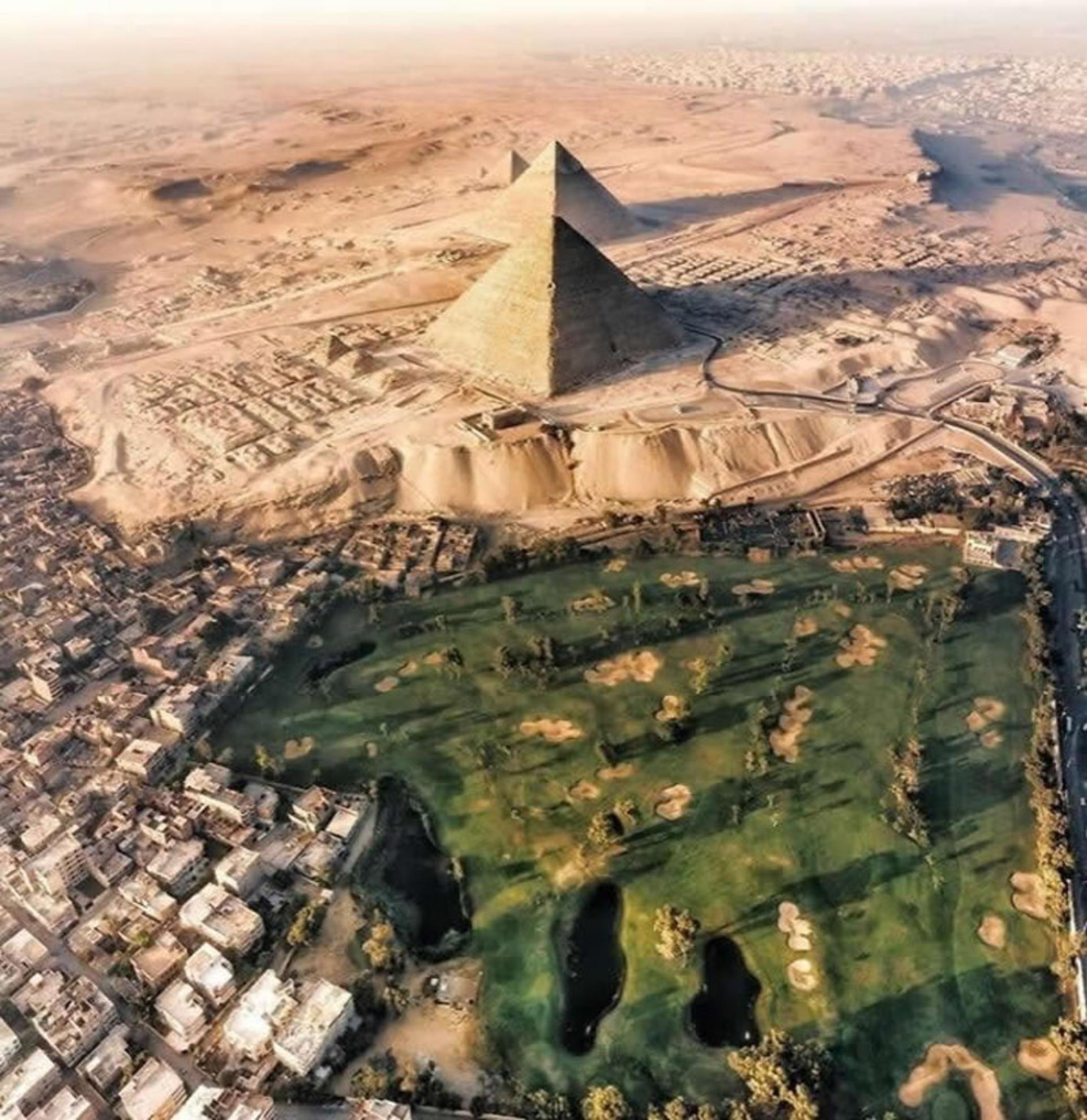 اهرام مصر از نمای بالا