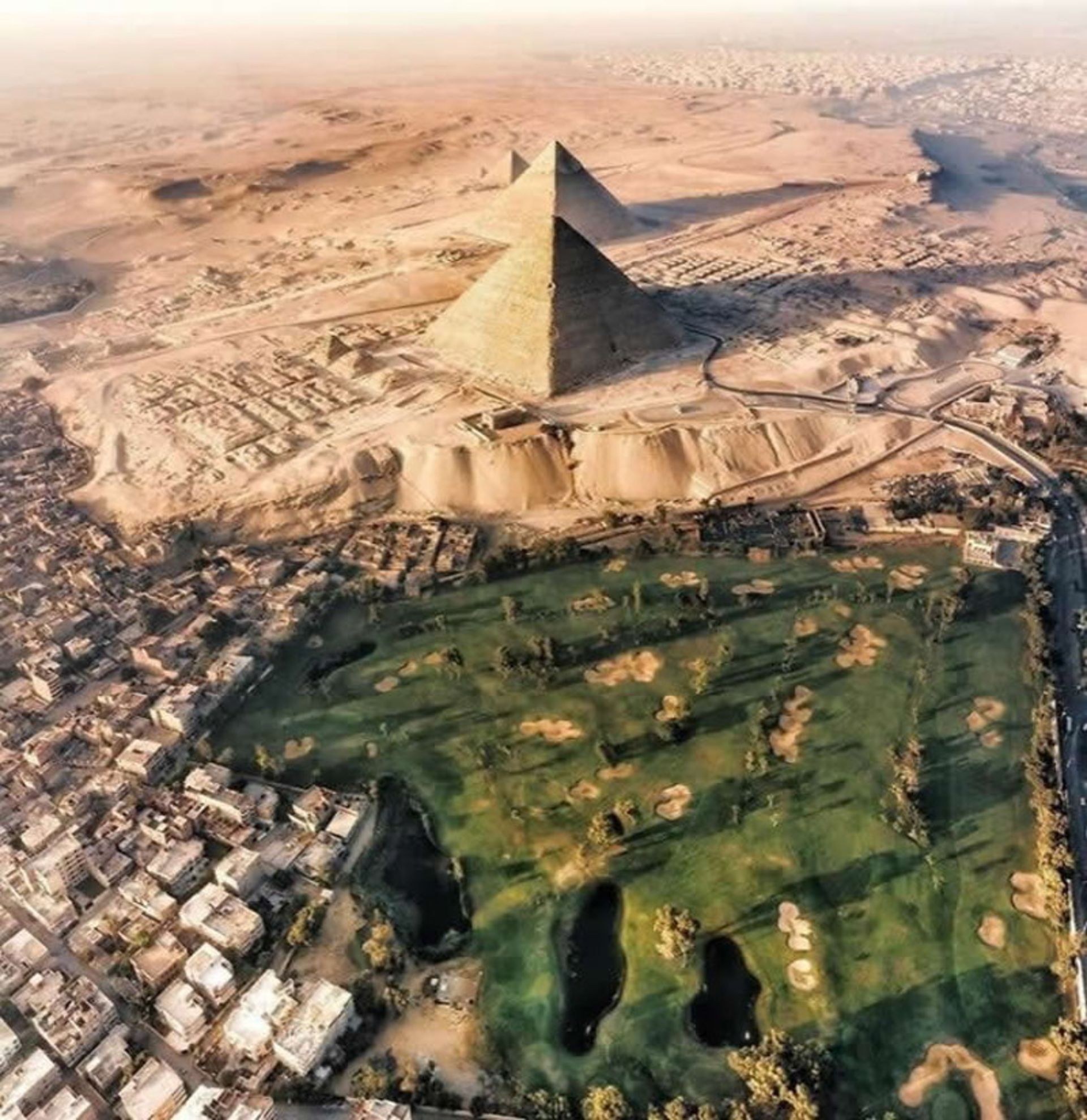 اهرام مصر از نمای بالا