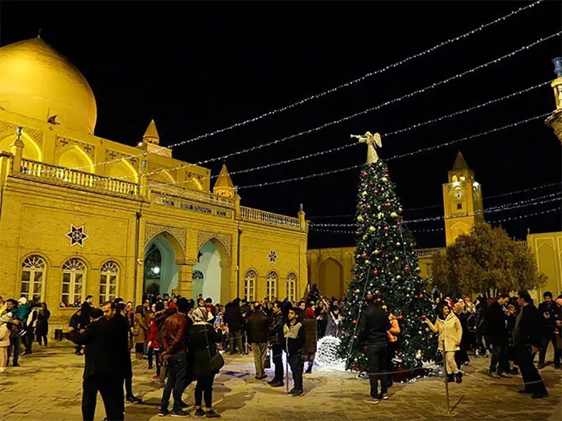 شب کریسمس در  کلیسای ارامنه ایران