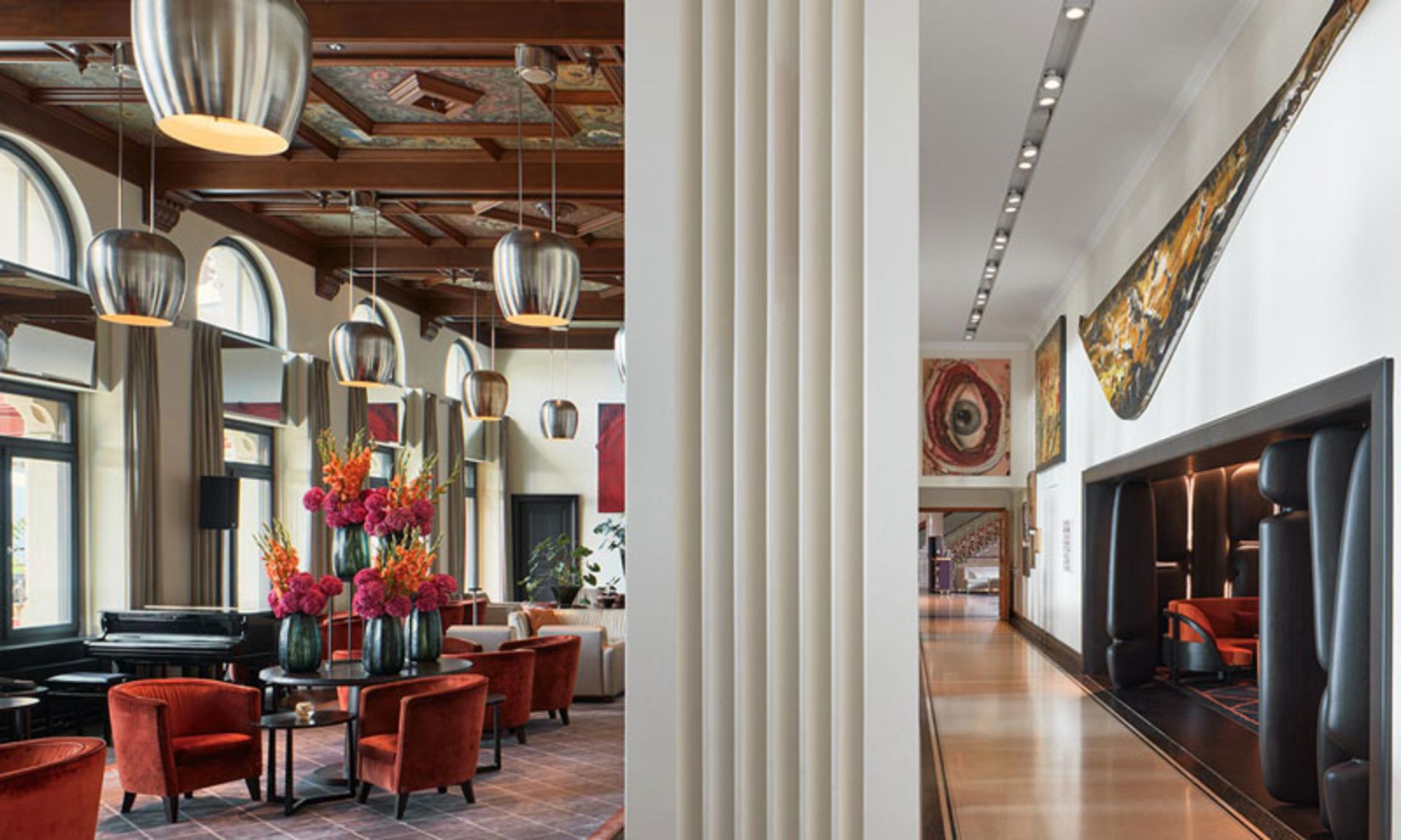 رستوران هتل دولدر گرند در زوریخ، سوئیس 