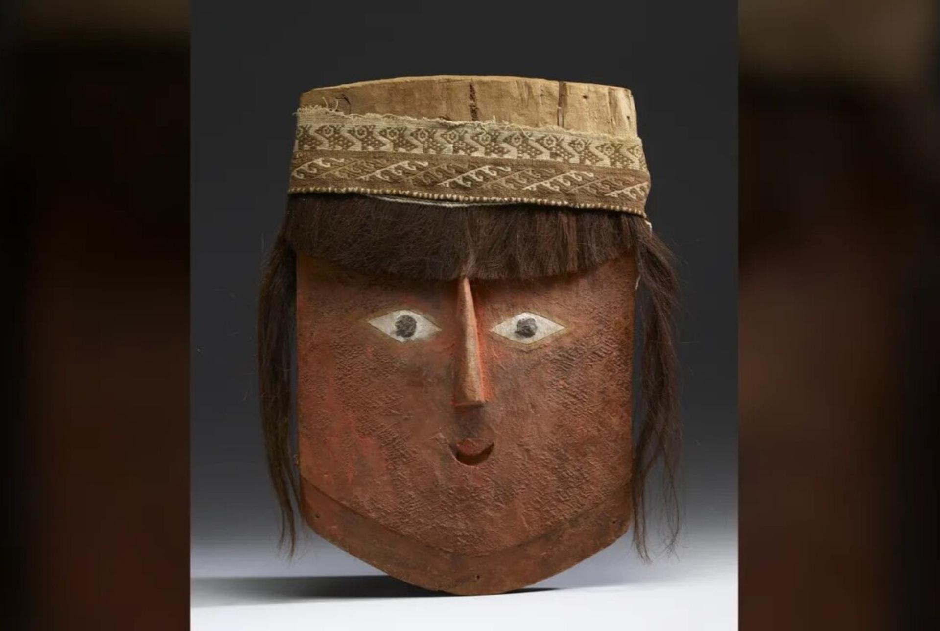 ماسک چوبی هزارساله با موی انسان؛ یادگاری شگفت‌انگیز از تمدن چانکای